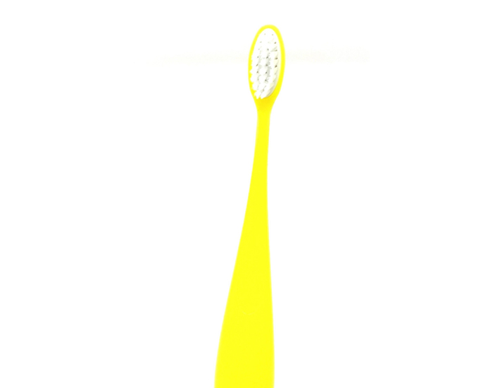 CALIQUO Brosse � Dent en Bioplastique Rechargeable Enfant Jaune