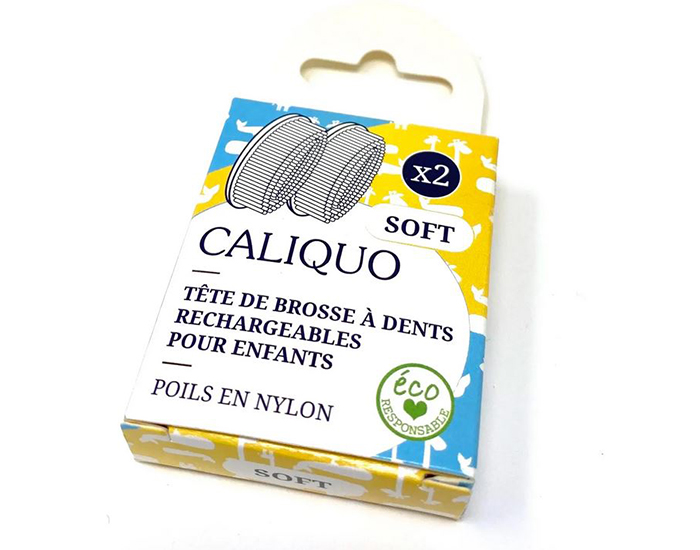 CALIQUO Lot de 2 Recharges pour Brosse � Dents Enfant - Souple