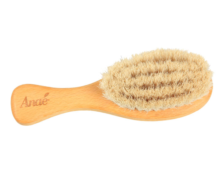 ANAE Brosse � Cheveux B�b� - H�tre FSC et Poils de Ch�vre - 13 cm