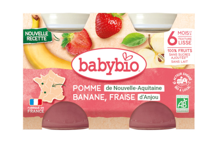 BABYBIO Mes Fruits - 2 x 130 g