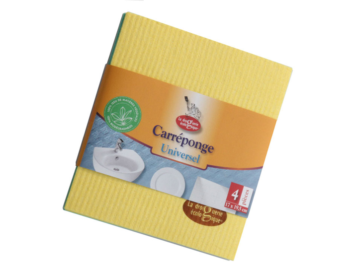 LA DROGUERIE ECOPRATIQUE Carr�ponges Universel en Cellulose - Lot de 4