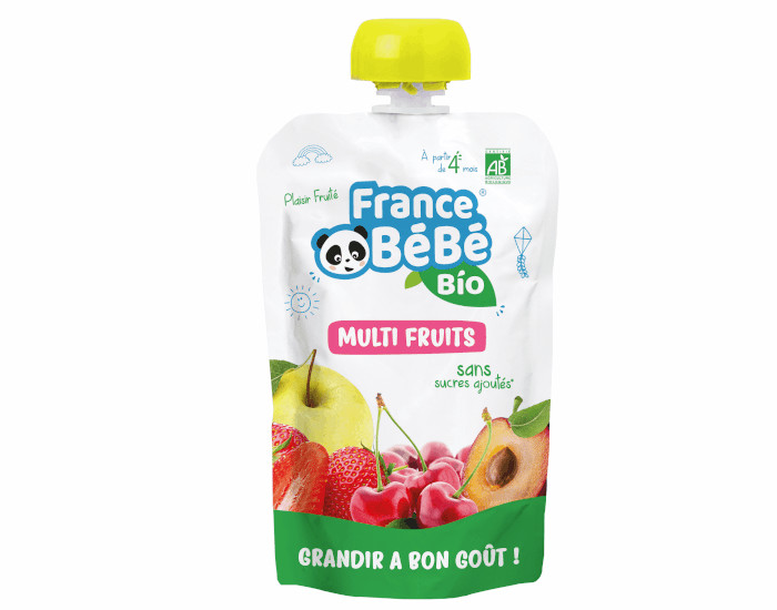 FRANCE BEBE BIO Gourde Multi-Fruits - 100g - D�s 4 mois