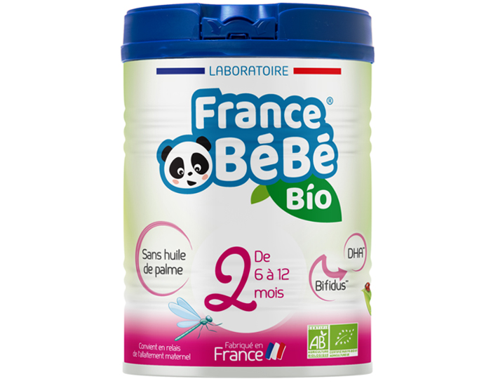FRANCE BEBE BIO Lait de Suite 2 - de 6 � 12 mois - 800g