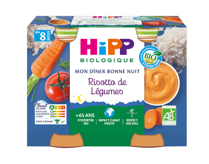 HIPP Mon Diner Bonne Nuit - 2 x 190 g 