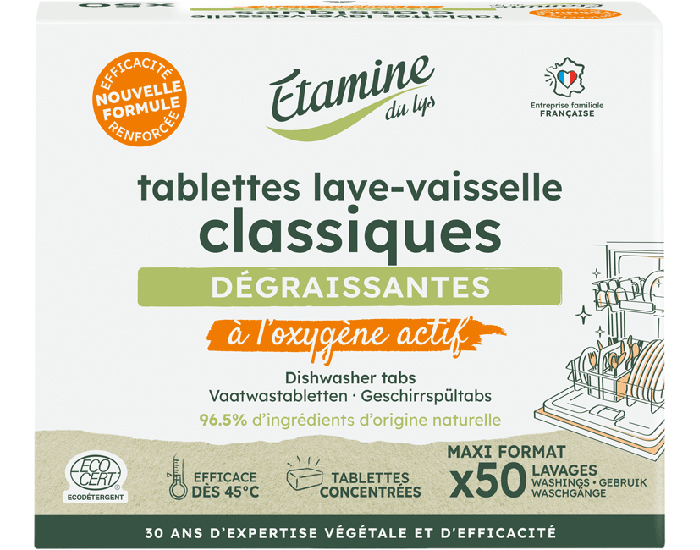 ETAMINE DU LYS Tablettes Lave-Vaisselle - 50 Tablettes