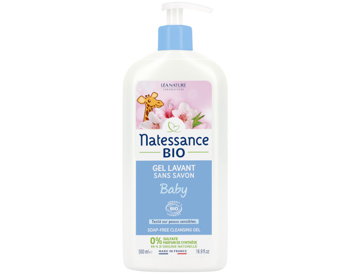 NATESSANCE B�b� Gel Lavant Sans Savon Bio - 500 ml