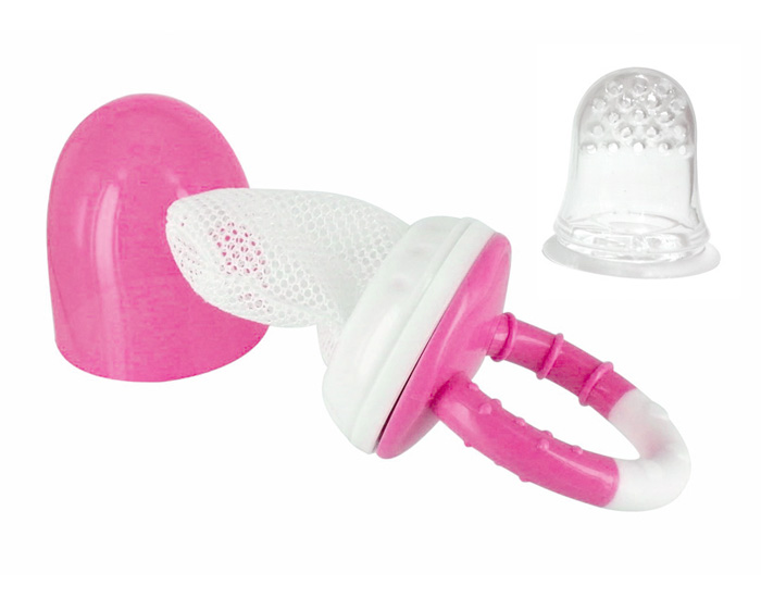 DBB REMOND Sucette D�couverte Go�t 2 en 1 Silicone ou Filet - Rose Translucide