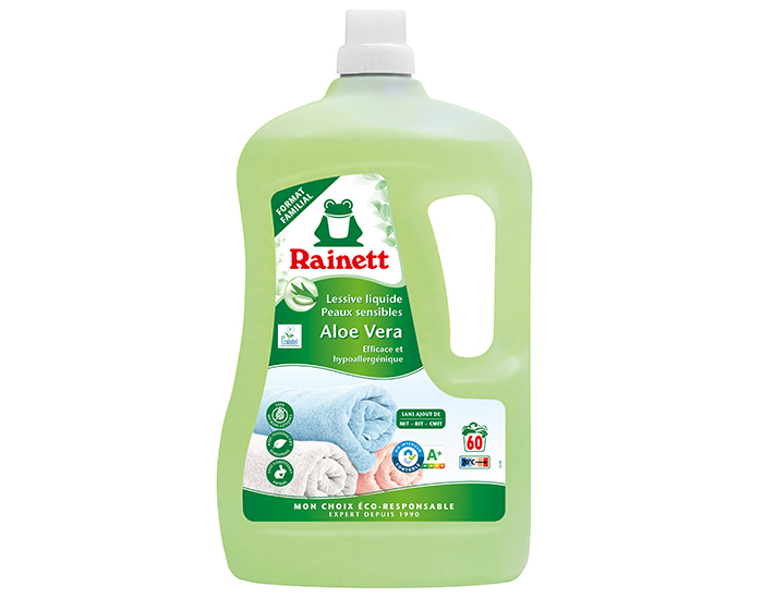 RAINETT Lessive Liquide Peaux Sensibles Alo� Vera - 3L 3 L
