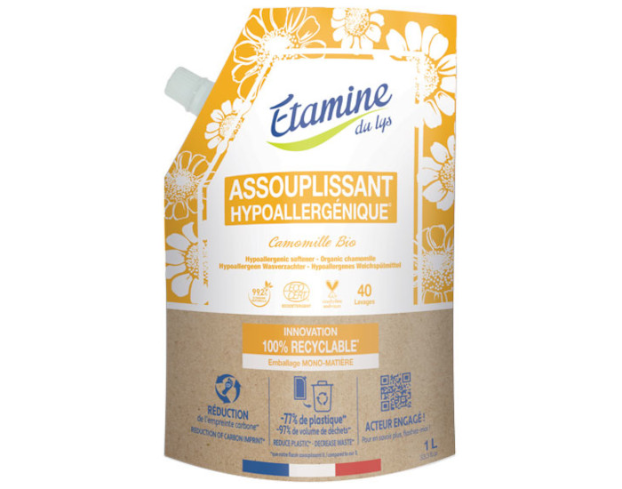 ETAMINE DU LYS Assouplissant Hypoallerg�nique Camomille Bio - Doypack 1L