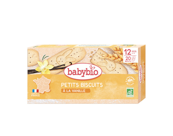 BABYBIO Petits Biscuits � la Vanille - 160 g - D�s 12 mois
