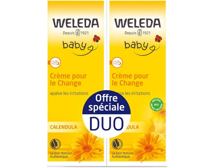 WELEDA B�b� Duo Cr�me pour le Change Calendula  - 2 x 75 ml