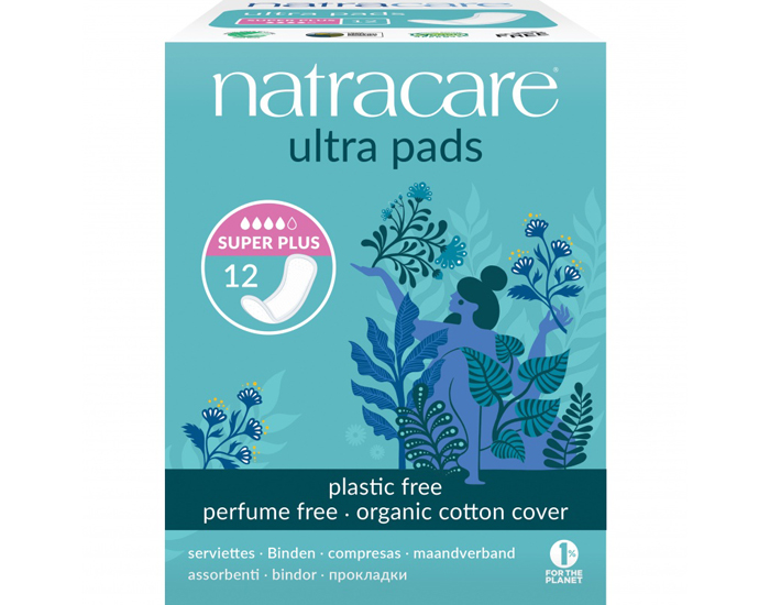 NATRACARE Serviette Hygi�nique Ultra Sans Ailettes Super+ - Boite de 12