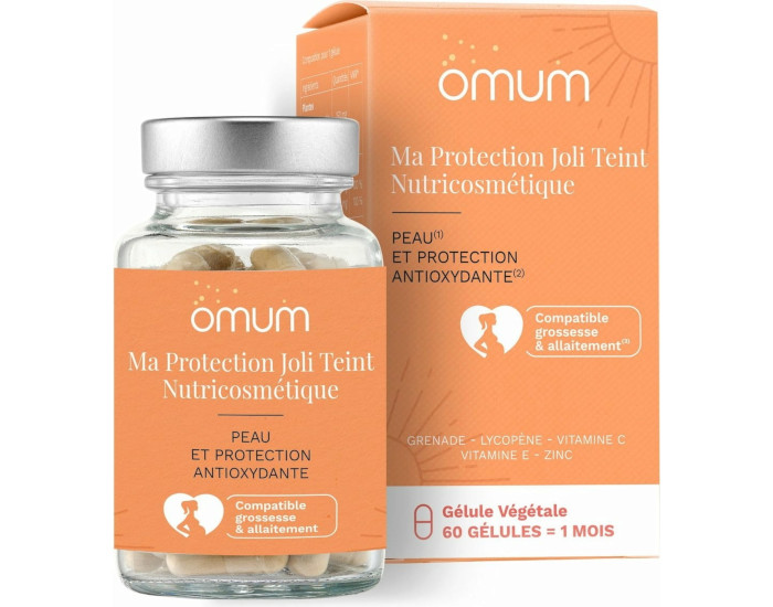 OMUM Compl�ment Alimentaire Nutricosm�tique Ma Protection Joli Teint - 60 G�lules