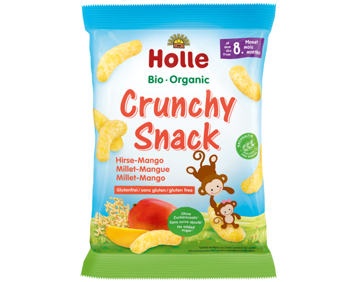 HOLLE Crunchy Snack Millet Mangue - 25 g - D�s 8 mois