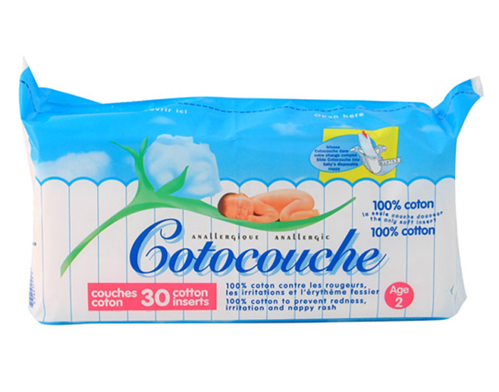 Cotocouches Anallergiques Anti-Irritations - 2�me �ge d�s 5 mois - Paquet de 30