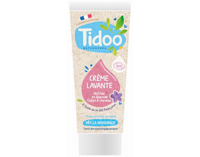 TIDOO Cr�me Lavante Nourrissante � l'Extrait de Lin Bio - 200 ml