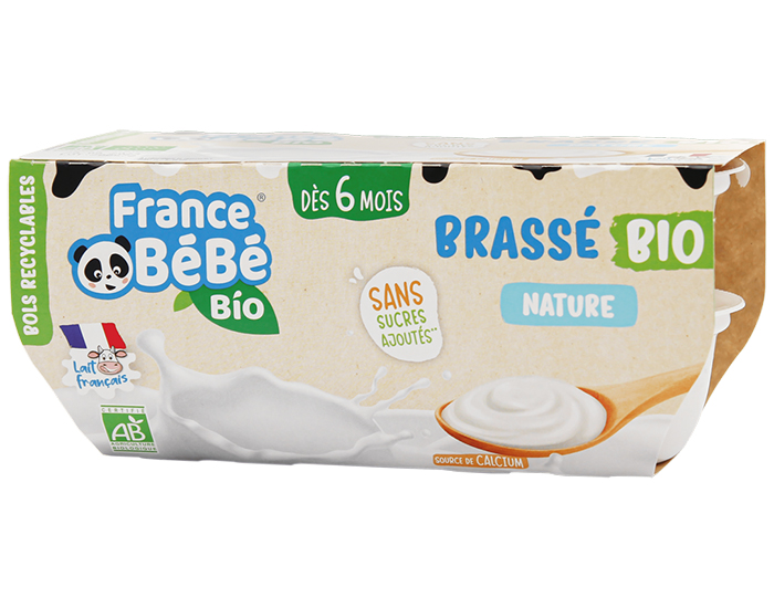 FRANCE BEBE BIO Brass� Nature - 4x100 g - D�s 6 mois