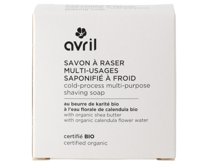 AVRIL Savon � Raser Multi-Usages Saponifi� � Froid - 100 g 