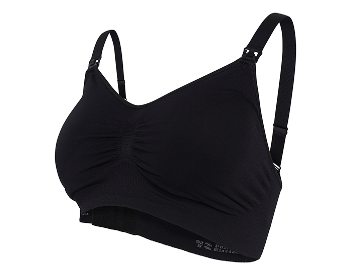 CARRIWELL Soutien-Gorge d'Allaitement Rembourr� - Noir S