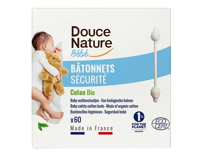 DOUCE NATURE B�tonnets S�curit� B�b� - 56 unit�s