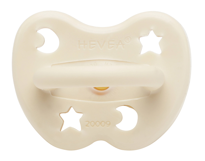 HEVEA Sucette Sym�trique en Caoutchouc Naturel Color� - Milky White 0-3 mois