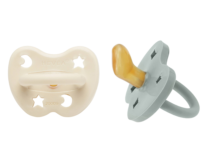 HEVEA 2 Pack T�tines Physiologiques en Caoutchouc Naturel 3-36 mois - Color�
