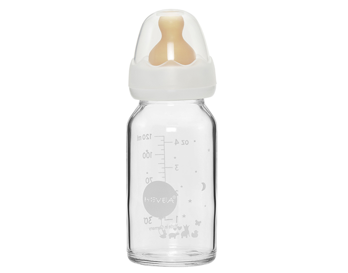 HEVEA Biberon en Verre  120 ml