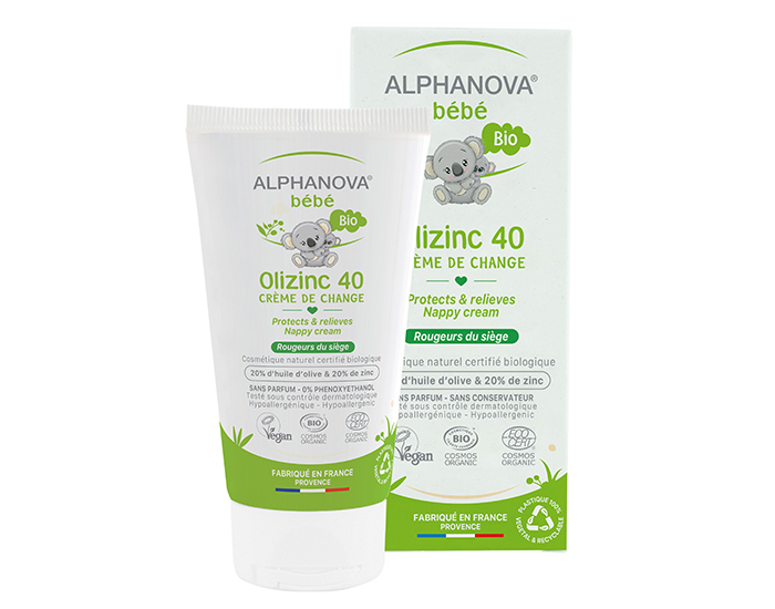 ALPHANOVA B�b� Cr�me de Change Bio Olizinc 40 - 50g