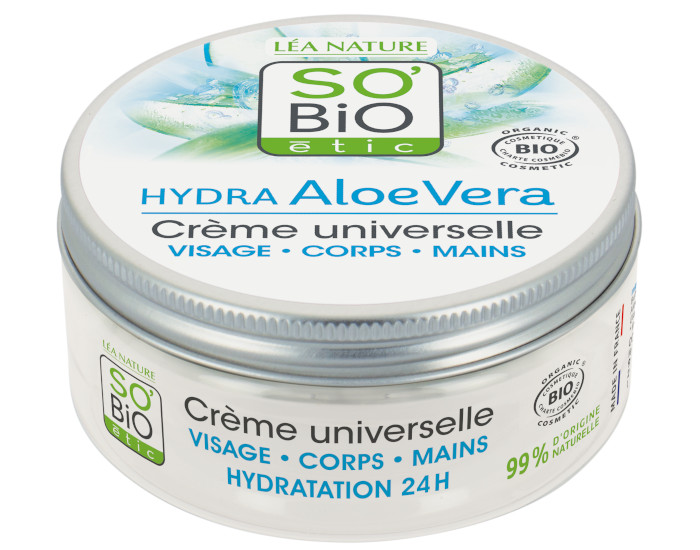 SO'BIO �TIC Cr�me Universelle, Visage, Corps & Mains - Hydra Aloe Vera - 150ml