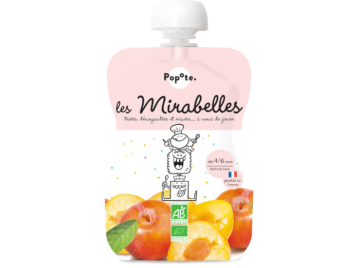 POPOTE Gourde Mirabelle Bio - 120 g - D�s 4/6 mois