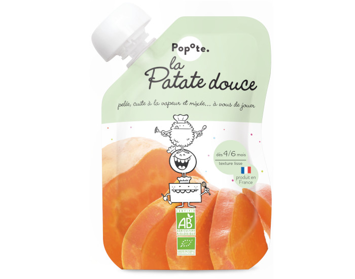 POPOTE Gourde Patate Douce Bio - 120 g - D�s 4/6 mois
