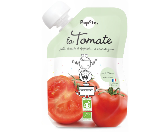 POPOTE Gourde Tomate Bio - 120 g - D�s 4/6 mois