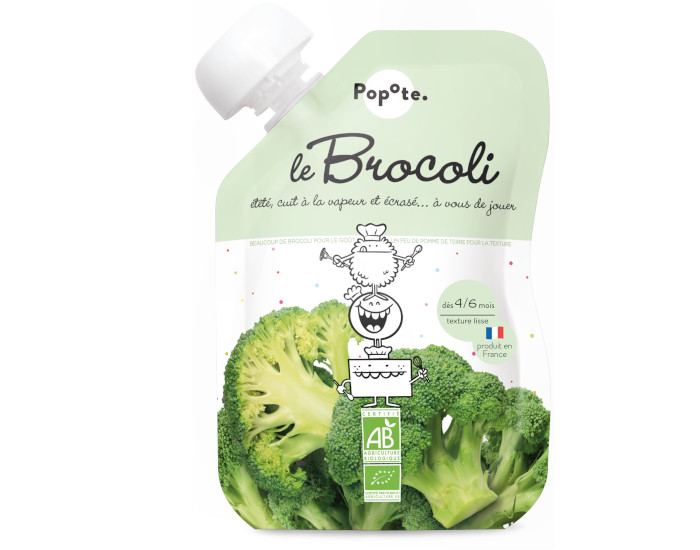 POPOTE Gourde Brocolis Bio - 120 g - D�s 4/6 mois