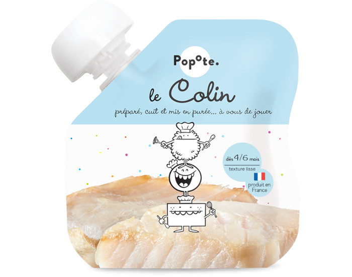 POPOTE Gourde Colin Bio - 60 g - D�s 4/6 mois