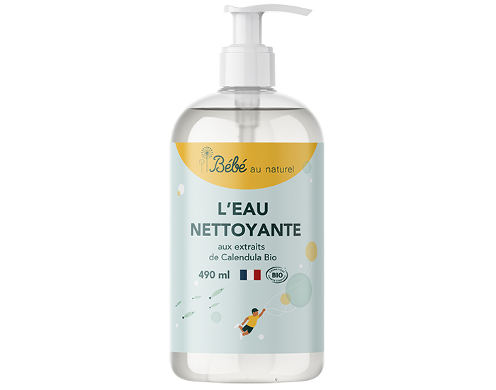 BEBE AU NATUREL Eau Nettoyante - 490 ml