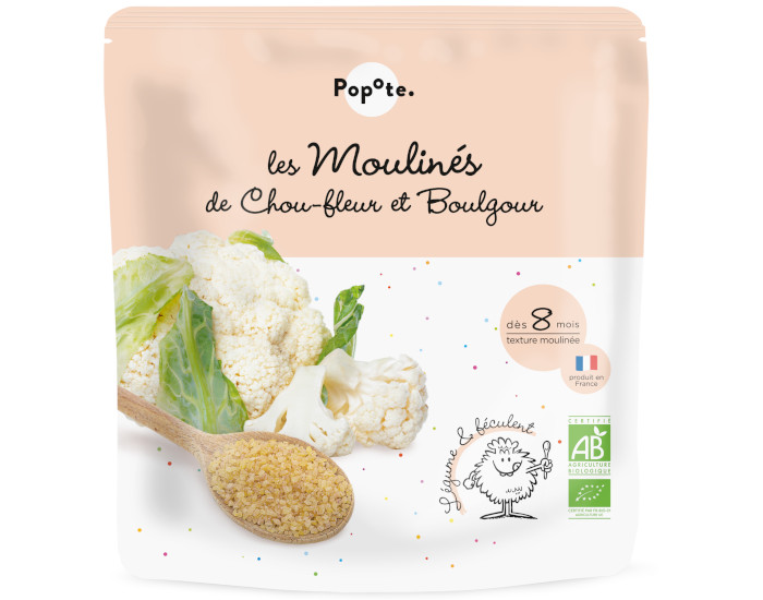 POPOTE Les Moulines Chou-Fleur Boulgour - 180g - D�s 6/8 mois