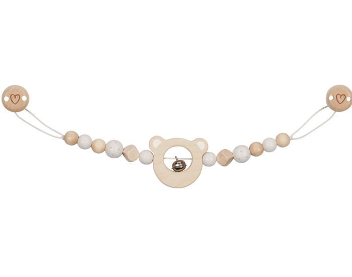 GOKI BABY Chaine de Landau avec Clips T�te d'Ours - D�s la naissance 
