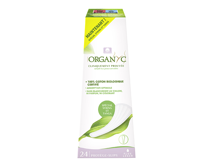 ORGANYC Prot�ges-Slips String et Tanga - 24 unit�s