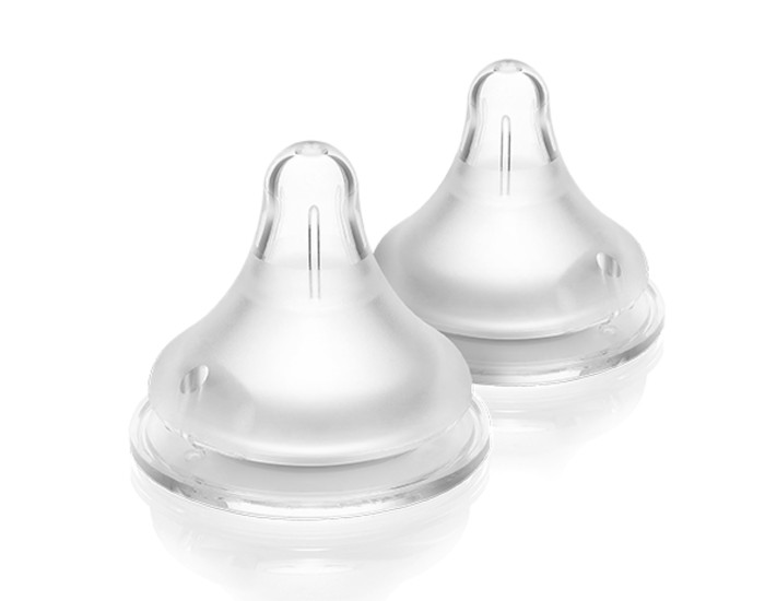 LANSINOH Lot de 2 T�tines Natural Wave - +0 mois 