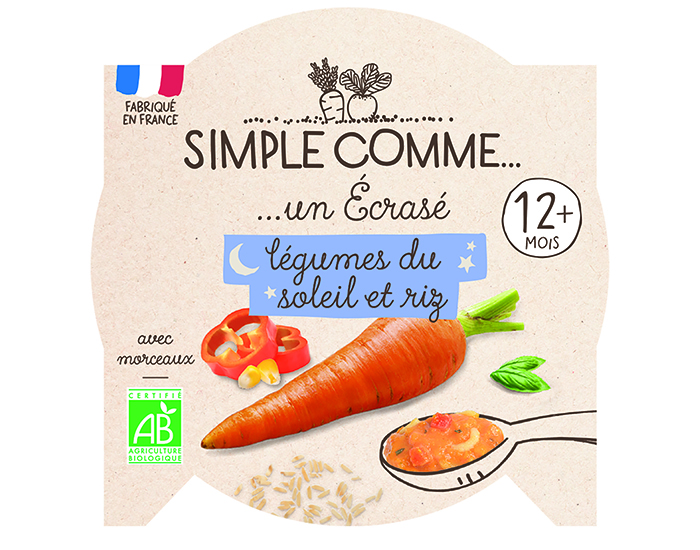 SIMPLE COMME Assiette - D�s 12 mois - 200 g