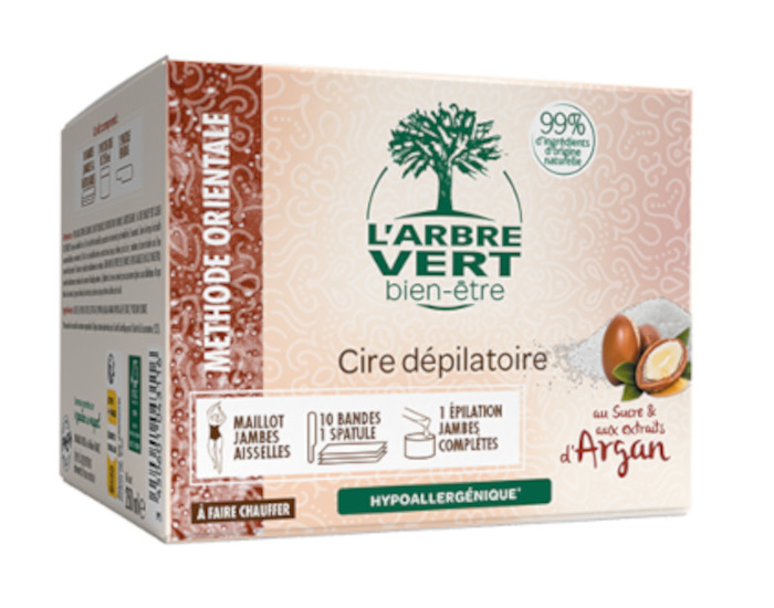 L'ARBRE VERT BIEN-�TRE Cire D�pilatoire Argan - 250 ml 