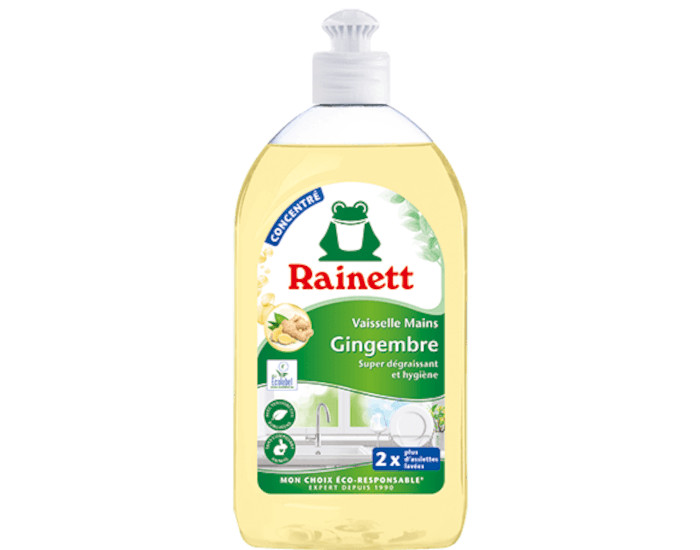 RAINETT Liquide Vaisselle Mains - Formule Concentr�e Gingembre - 500 ml