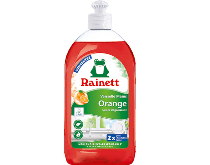 RAINETT Liquide Vaisselle Mains - Formule Concentr�e Orange - 500 ml