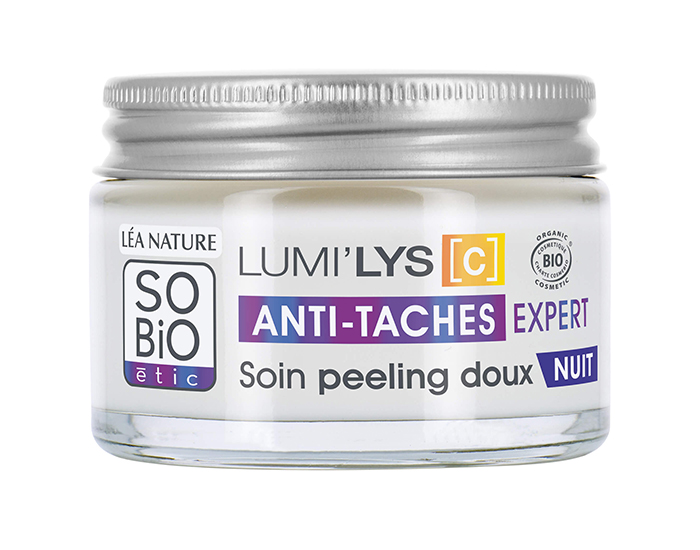 SO'BIO ETIC Soin Nuit Peeling Doux - Lumi'lys [C] - 50 ml