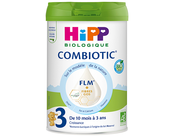 HIPP Croissance 3 Combiotic FLM - De 10 mois � 3 ans - 800 g