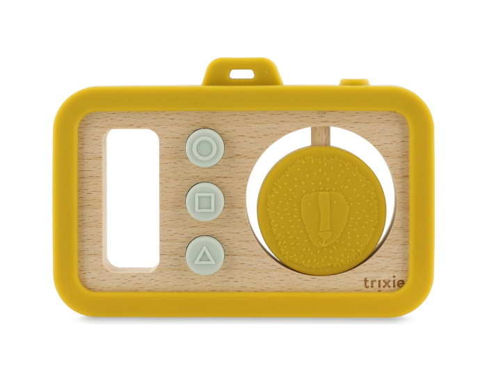 TRIXIE Appareil Photo en Silicone et Bois - Mr Lion - D�s la naissance