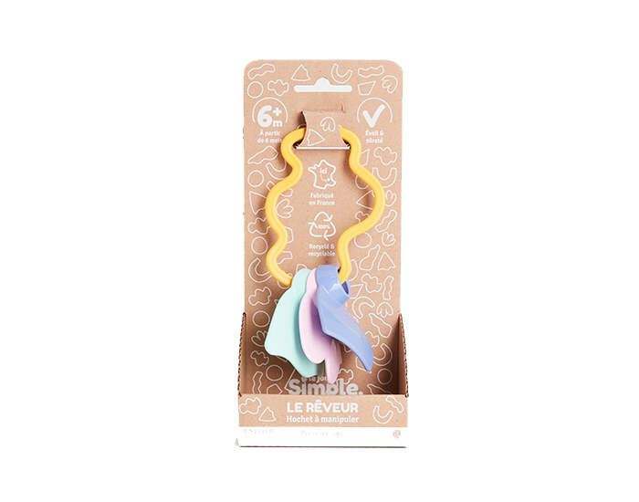 LE JOUET SIMPLE Hochet en Plastique Recycl� - D�s 6 mois