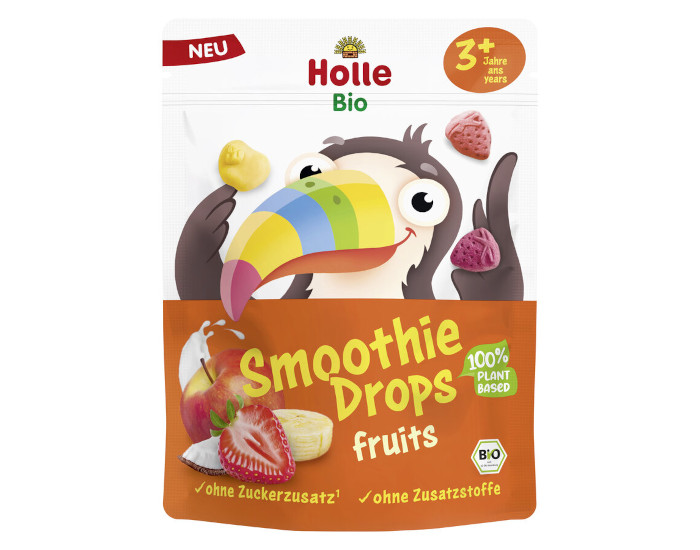 HOLLE Smoothie Drop Fruits - Sans Sucres Ajout�s - D�s 3 ans - 15 g