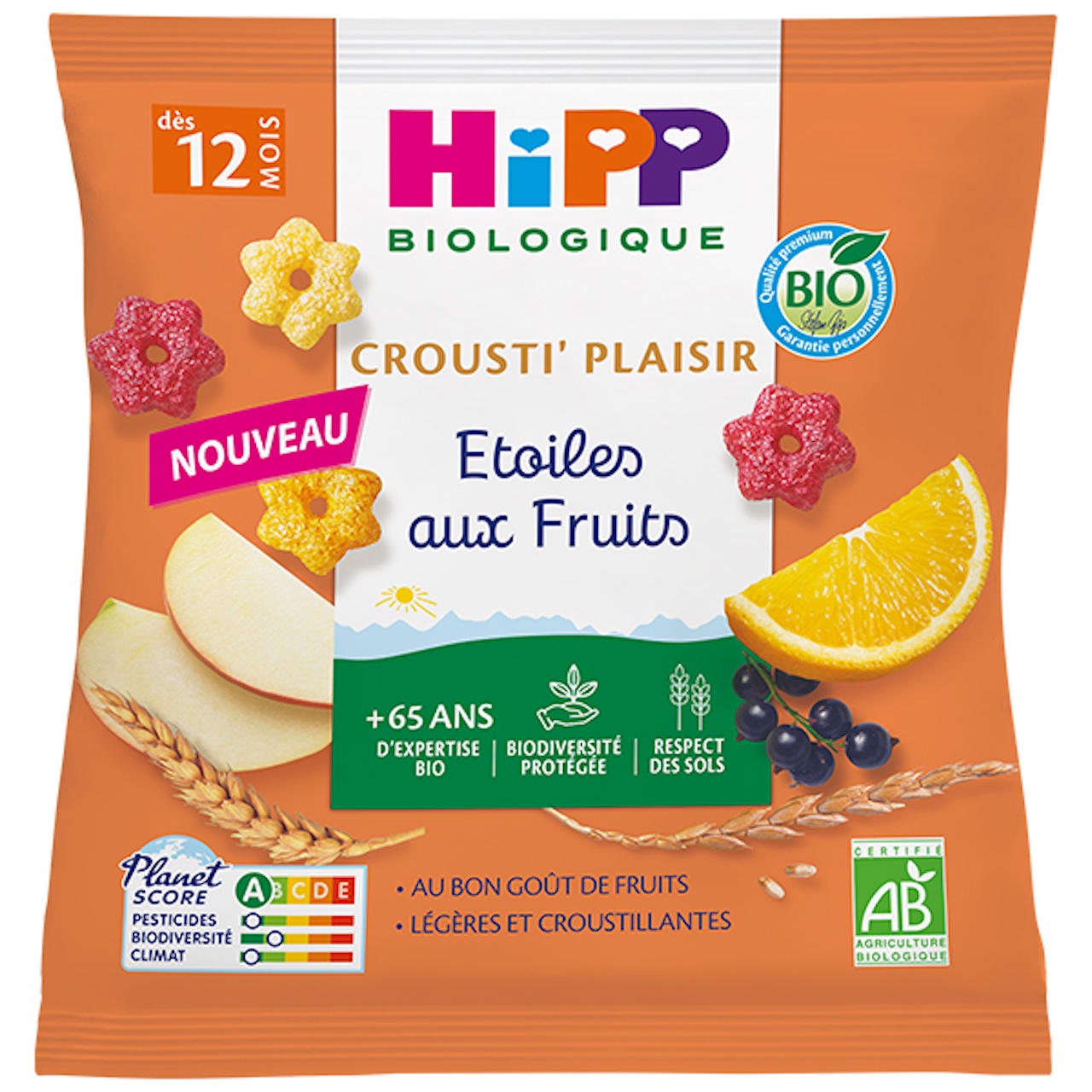 HIPP Etoiles aux Fruits - 30g - D�s 12 mois