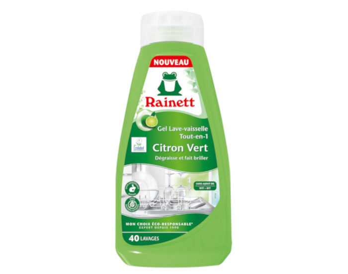 RAINETT Gel Lave-Vaisselle Citron Vert - 650 ml